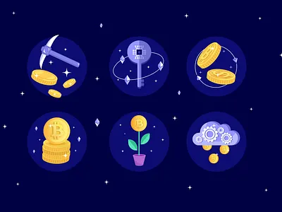 Cryptocurrency icons crypto cryptocurrency icons icons ui vector