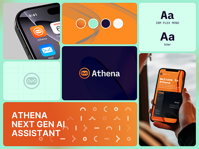 Athena - Branding ai app branding design graphic design inspiration llm logo