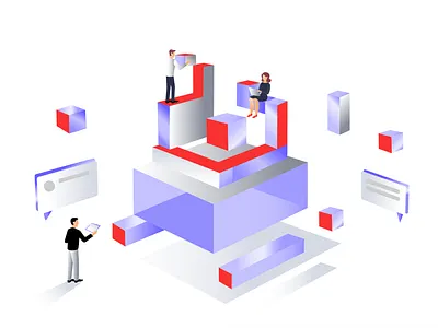 Work process graphic design illustration vector