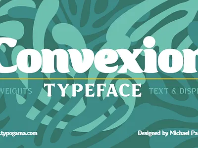 Convexion typeface branding design display editorial font graphic design humanist letters opentype type design typography ui