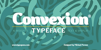 Convexion typeface branding design display editorial font graphic design humanist letters opentype type design typography ui