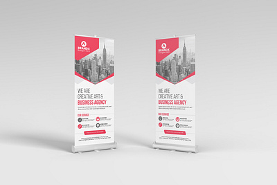 Creative Roll up Banner Design branding creative rollup banner design design flyer graphic design illustration logo roll ui ux vector