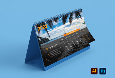 Desk Calendar Design 2022 adobe branding calendar calendar 2022 calendar design cretive design desk calendar graphic graphic design illustrator manikmahamud13 photoshop print