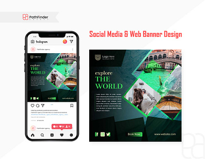 Travel Social Media Banner Design ad design adobe banner banner ad banner design banners design branding corporate design graphic design social social media banner social media banner design trave social media banner design travel travel banner vector