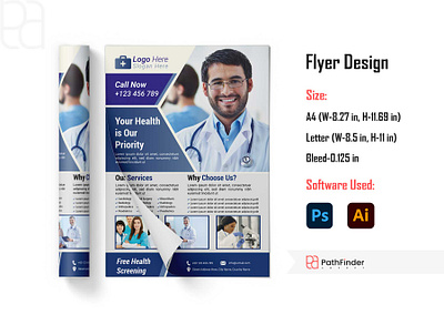 Medical Flyer Design banner branding branding design business flyer corporate corporate flyer design flyer flyer design graphic design leaflet medical flyer medical flyer design modern flyer design poster design print design