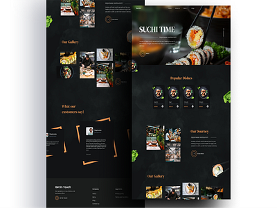 Sushi Time🍣 - Responsive Online Food Ordering Website Design branding design development eat food restaurant foodorder homepage illustration japanees landing page mobileappdesigns onlineorder responsivepage restaurant service shushi ui vector web design website