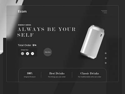 Drinks web layout branding graphic design landing page landingpage landingpagedesign ui web design
