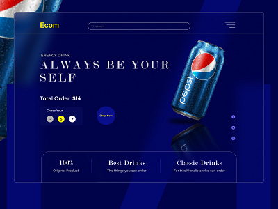 Drinks web layout design graphic design landing page landingpage landingpagedesign ui web design