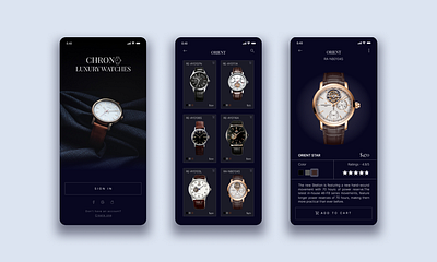Luxury Watch App designs, themes, templates and downloadable graphic ...