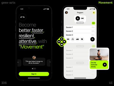 Movement design logo mobile mobile app mobile app design mobile ui ui