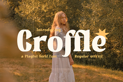Croffle - A Playful Serif Font font instagram joyful logos mockup serif