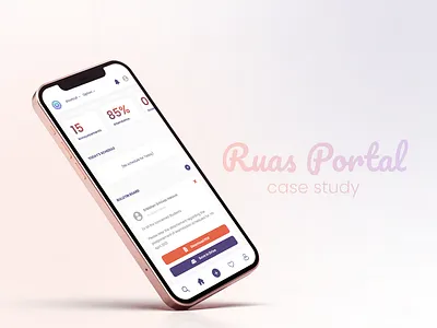 Case study - RUAS Portal (link in description) app appdesign behance branding case casestudy design figma graphic design mockup study ui ui design uiux ux ux design uxui web