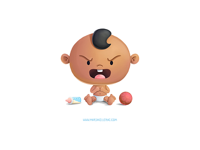 Tantrum !! angry baby baby bottle bebe cartoon character children cute diapers feelings illustration kidlitart kids mascot mexico tantrum 婴儿 赤ちゃん