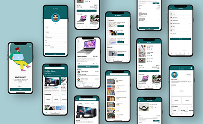 An Ecommerce mobile app design ecommerce product design store ui uiux