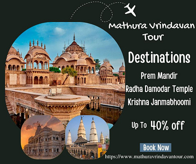 Sightseeing Same Day Mathura Vrindavan Tour Package.