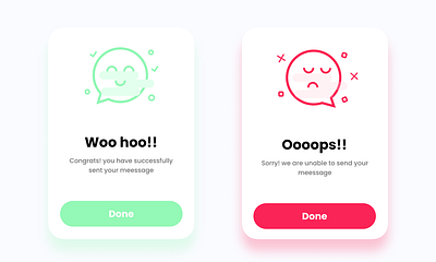 UI Design Challenge - Flash Message Page Day 9 design