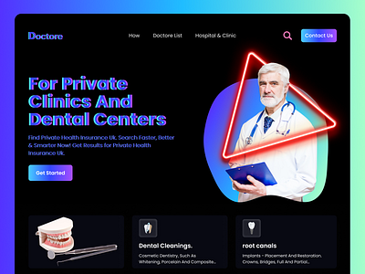 Dental centers landing page. care clinic dental dental care doctor header health health care healthcare home page homepage hospital landing page medical medical care medical website web design website app