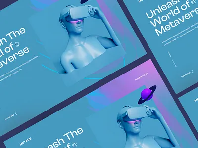 Metaverse Landing Page app branding design graphic design ui ux