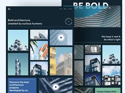 Bold architecture webflow design architecture buildings construction design estate home page interface landing page landingpage minimalist modern property real estate studio ui web design webflow webpage