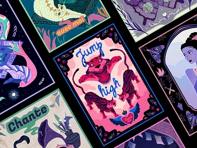 All Posters ⭐ drawing graphic design illustration illustrator lettering pop procreate tiger typography vectors vintage