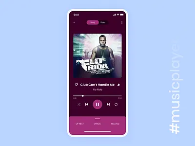 #DailyUI Challenge - Music Player app dailyui design dribble graphic design music musicplayer player trending ui uidesign ux