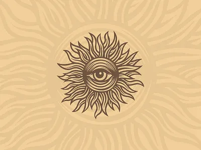 Eye sun logo eye for sale logo nagual design sun vintage vintage logo