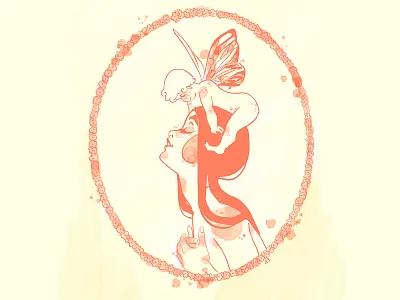 Vintage digitalillustration illustration