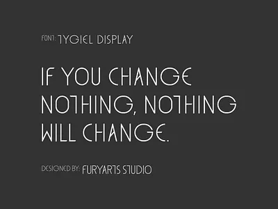 Tygiel Font font font design graphic design letter design litery type vector