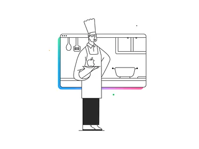 If Tim was a Cook... apple design dribbble illustration illustration system illustrator iphone metaverse mobile ui ux web web design web3