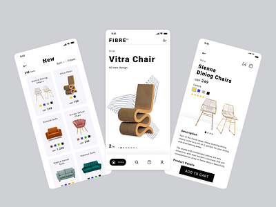 Fibre Co. Design Concept app checkout design e commerce ui