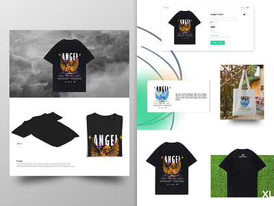 Design T-Shirt Angel. app branding design figma graphic design illustration landing page logo tshirt ui vector