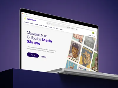 Collectbase cards collectables light interface management marketplace nft simplicity usability user experience design user interface visual identity web application