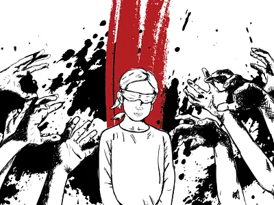 No More Abuse graphic design illustration illustrator sket sketch
