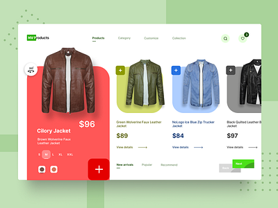 E commerce - Web Page bike design dress dribbble explore fashion figma jacket jerkin mens travel ui wear web page