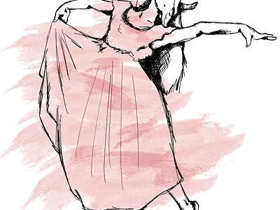 Terrified of what may come... dance design graphic design hand drawn illustration logo sketch