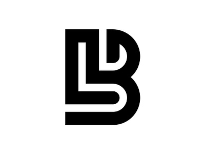 BL / LB bl brand branding creative design icon identity initial lb letter logo mark minimalist modern monogram symbol