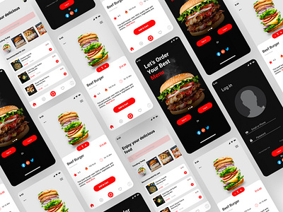 Mobile App UI design delivery food graphic design ui uiux web design