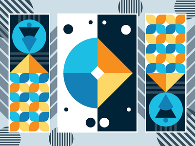 Abstract Cutscenes abstarct illustration vector