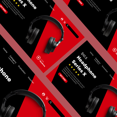 Marketing Landing page Template branding css design design website figma design graphic design headphones landing page html html css js html website design landing page design landing page template marketing landing page template website design website template xd design