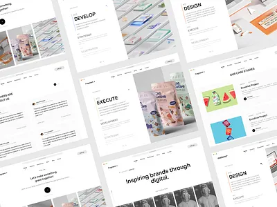 Fragment Design Agency Project agency agency design app awwards branding company design mobile portfolio responsive ui web web design website work page