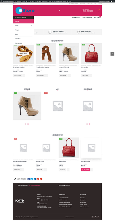 Fashion Ecommerce Website Design design ecommerce elementor pro elementor pro landing pag fashion website responsive website web design wordpress landing page design wordpress website