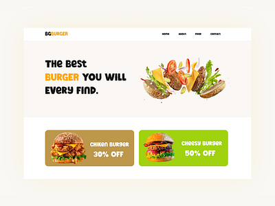 Burger Landing Page Design burger burger landing page burger landing page design landing page landing page design