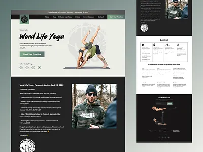 Word Life Yoga Website design mobile responsive ux vue.js web design