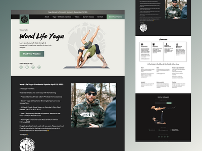 Word Life Yoga Website design mobile responsive ux vue.js web design