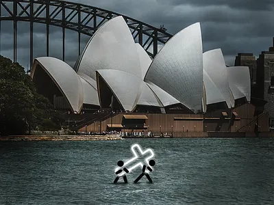 🦘 Help Australia carry on... aussie australia bible christian faith float hope jesus love opera house orchestra pray sydney walk water