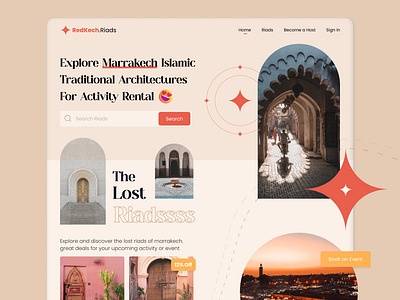 Moroccan Real Estate - Moroccan Architecture brand design branding logo real estate uidesign uiux website