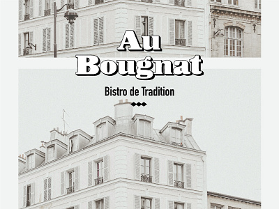 Au Bougnat Parisian Bistro Branding art deco brand art deco branding au bougnat brand design brand identity branding design french bistro french food french restaurant lettering logo paris bistro paris brand paris restaurant brand typography