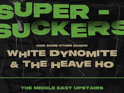 The History of Rock 'N' Roll with the Supersuckers design detail gig poster graphic design illustration poster texture typography