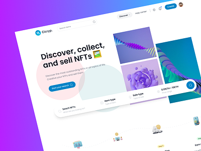 NFT Market – Saas landing page design freebies design figma download figma freebies free figma download freebies illustration landing page nft nft landing page nft website nftart ui ui design ui ux uikit uiux web web design website design