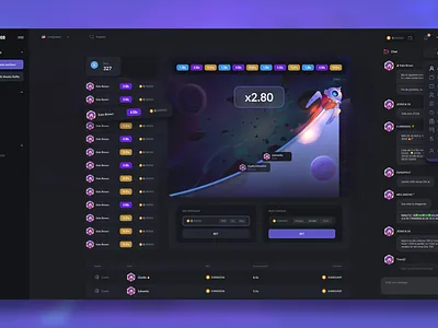 Casino: Bingo casino crash design gambling game illustration juicyart uiux казиино